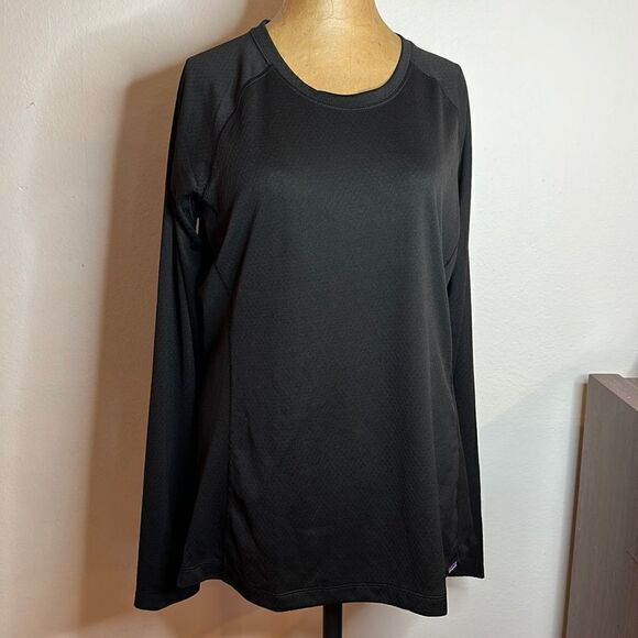 Patagonia NWT sz L capilene midweight black womens long sleeve thermal new cond - Picture 1 of 8